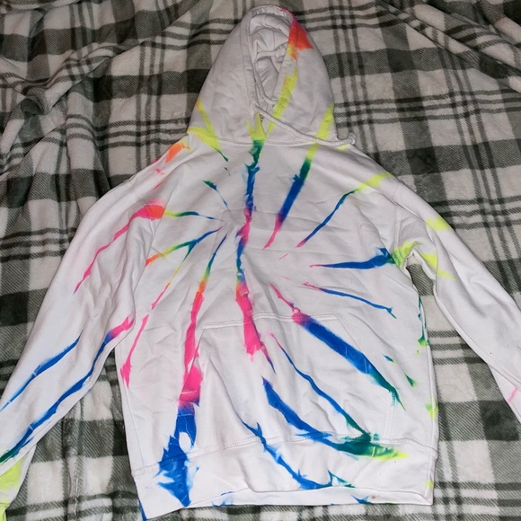 jon lauren Sweaters - tie-dye white hoodie, brand new, never worn, w/ tags